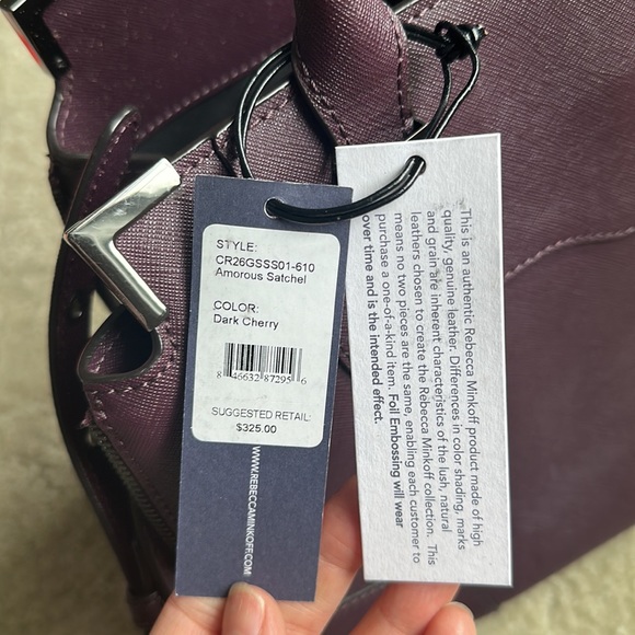 Rebecca Minkoff Amorous Satchel in Dark Cherry - Picture 6 of 11